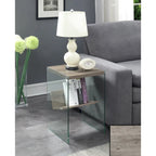 SoHo Glass End Table with Shelf by Convenience Concepts - image 13