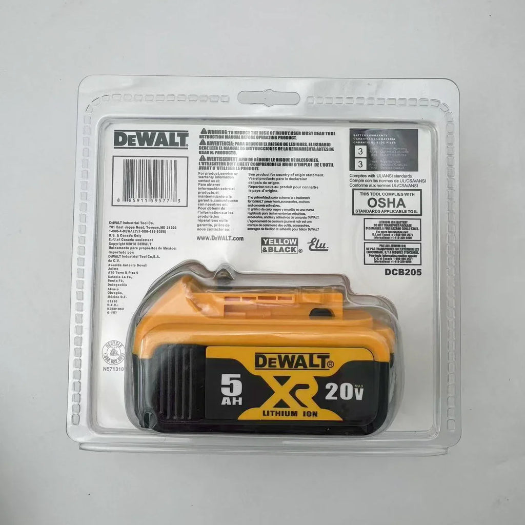 For DEWALT DCB205 20V 5.0Ah XR Power Tool Battery, 2 Pack - image 3