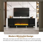 Contemporary TV Stand with Electric Fireplace - Fits TVs Up to 78 Inches - image 16