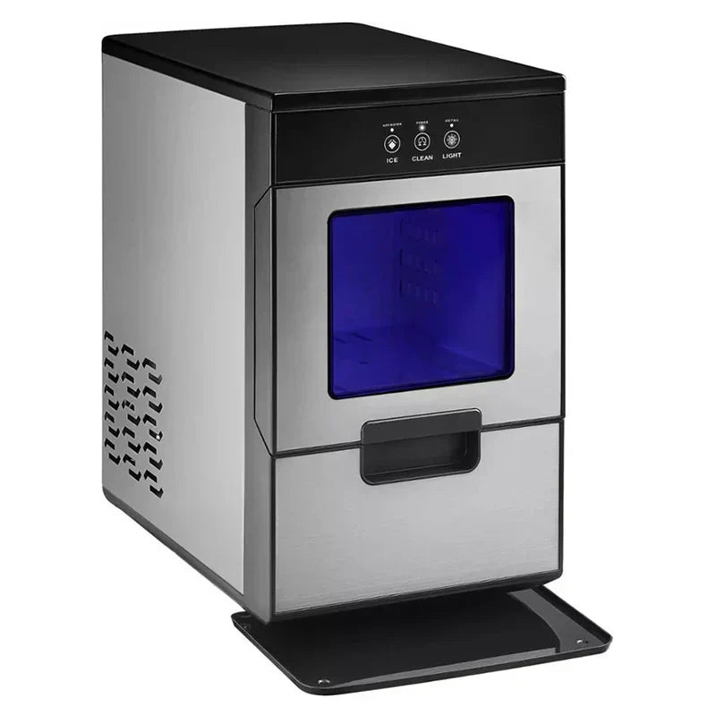 44 Lb. Portable Nugget Icemaker with Auto Shut-Off - Stainless steel - image 1