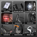Electric Bike Q20, 2000W, 37Mph, 20" Fat Tires - image 6