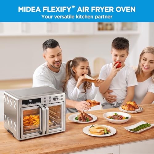 Midea Flexify French Door Toaster Oven Air Fryer Combo, 26.4 QT, Extra Large Air Fryer Countertop Oven 10 in 1 Combo, 25% Faster Cooking and 90% Less Oil, Stainless Steel : Home & Kitchen - image 10
