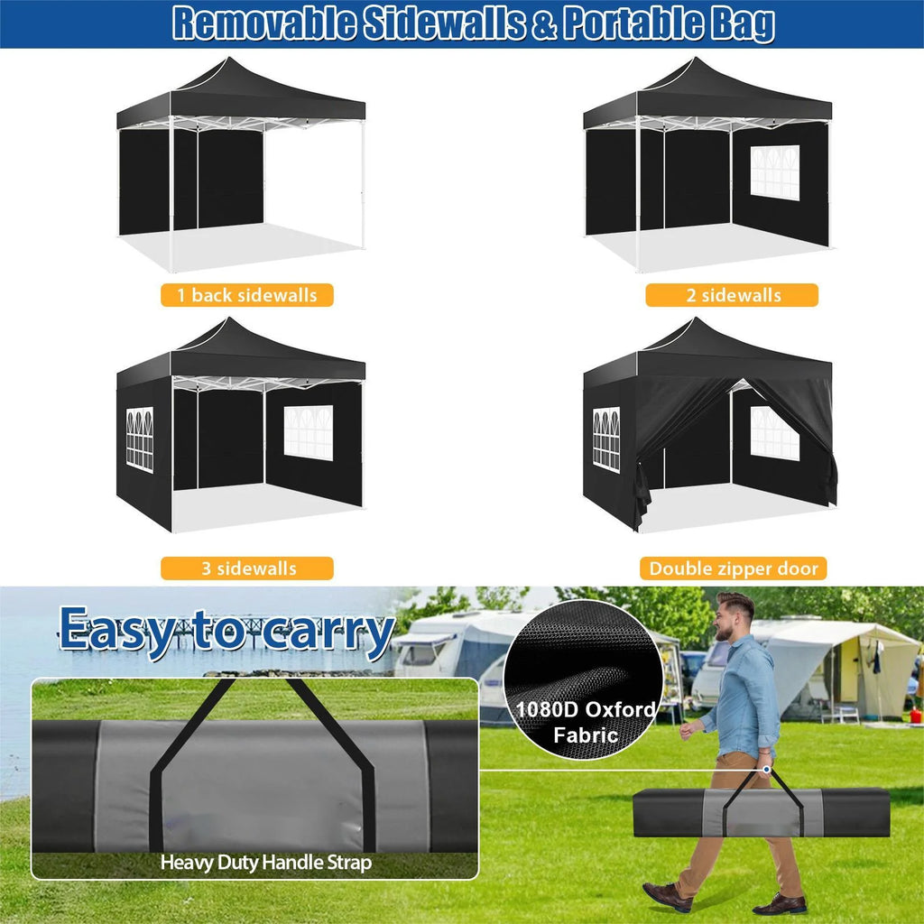 HOTEEL 10x15 Heavy Duty Canopy Tent ,Pop up Canopy for Parties Wedding,Commercial Easy up Gazebo with Roller Bag,UV 50+ &,White - image 19
