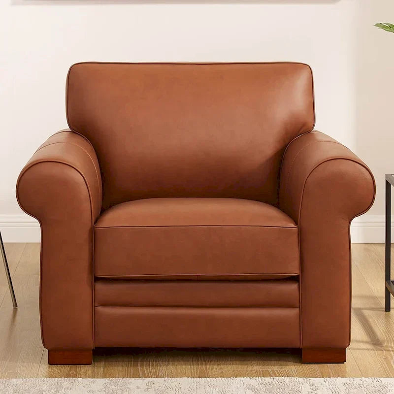 Hydeline Brookfield Premium Top Grain Leather Sofa and Chair Set - image 16