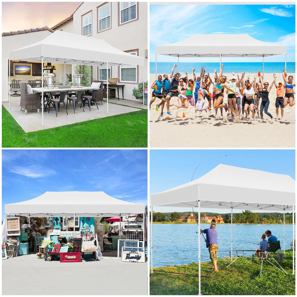Hoteel 10x15 Heavy Duty Canopy Tent with 4 Sidewalls,Pop up Canopy for Parties Wedding,Commercial Easy up Gazebo with Roller Bag,UV 50+ &,Black - image 40
