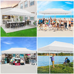 Hoteel 10x15 Heavy Duty Canopy Tent with 4 Sidewalls,Pop up Canopy for Parties Wedding,Commercial Easy up Gazebo with Roller Bag,UV 50+ &,Black - image 40