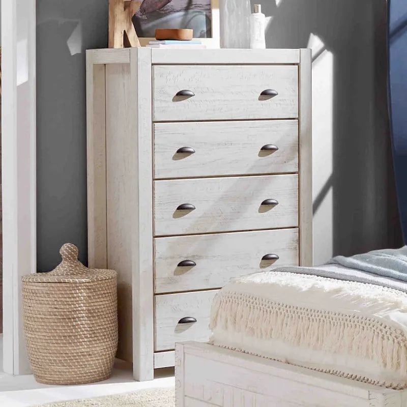 Montauk Solid Wood Chest with 5 Drawers by Grain Wood Furniture - image 12