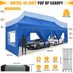 Hoteel 10x15 Heavy Duty Canopy Tent with 4 Sidewalls,Pop up Canopy for Parties Wedding,Commercial Easy up Gazebo with Roller Bag,UV 50+ &,Black - image 44