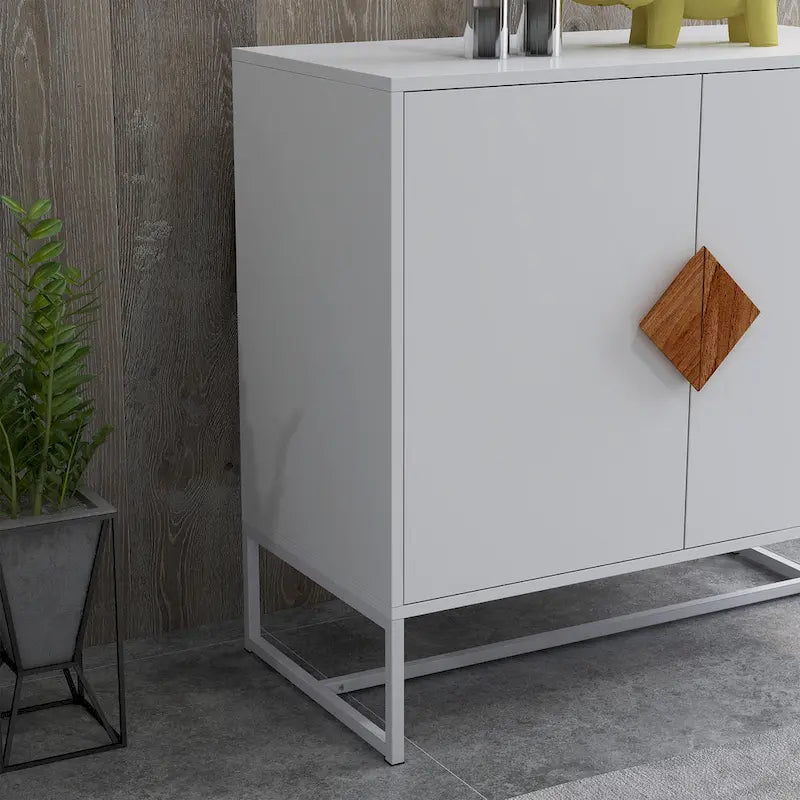 CUSchoice Solid Wood Square Handle 2-Door Sideboard - image 9