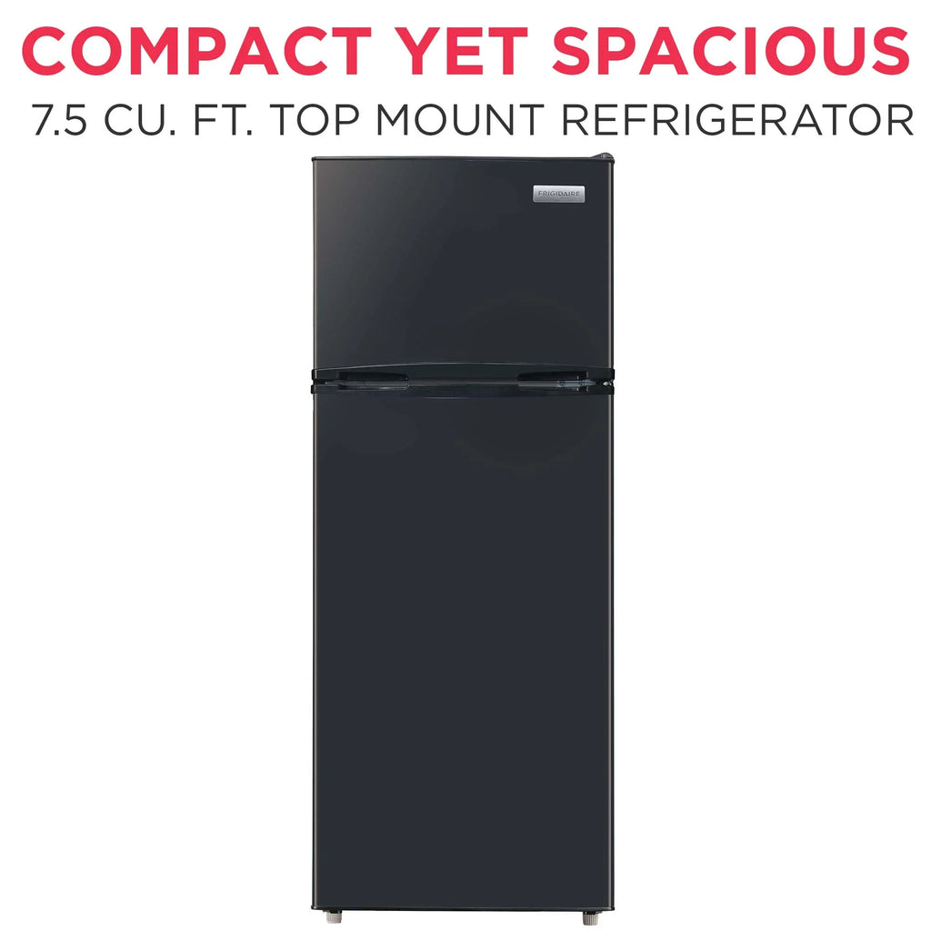 Frigidaire 7.5 Cu. Ft. Top Mount Refrigerator, Black - image 5