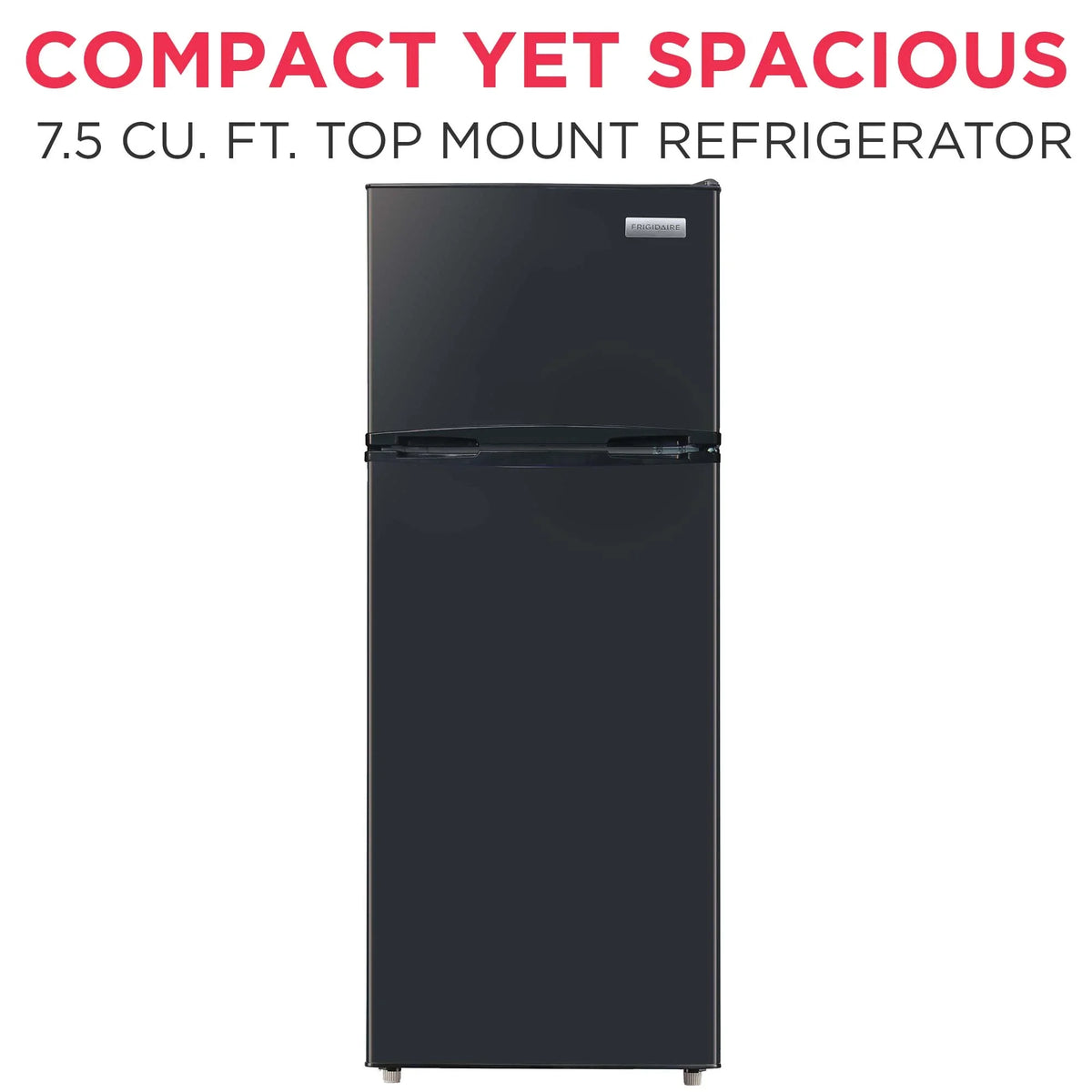 Frigidaire 7.5 Cu. Ft. Top Mount Refrigerator, Black - image 5