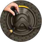 Suncast Aquawinder 125?? Wicker Garden Hose Reel ?C Lightweight Portable Hands ?C Free Water Powered Retractable Hose Reel ?C Java - image 6