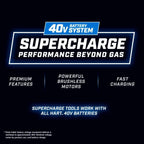 HART 40-Volt Cordless SUPERCHARGE Brushless 650 CFM Blower (1) 5.0 Ah Lithium Ion Battery - image 6