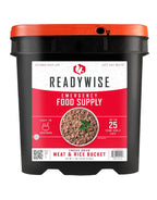 READYWISE - Chicken, Beef, Pork & Rice Emergency Food Supply Bucket, Premade, Freeze-Dried Survival Meals, 25-Year Shelf Life, Camping & Hiking Essentials, Long Term Meal & Food Supplies, 48 Meat & 40 Rice Servings - image 9