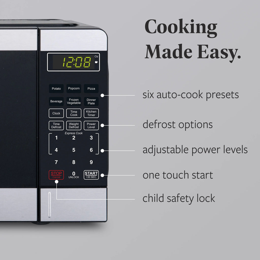 Farberware FMGZ09BKA 0.9 Cu. Ft. Microwave Oven, 900W, Digital Control, LED Display, 6 Cooking Presets, Black - image 45