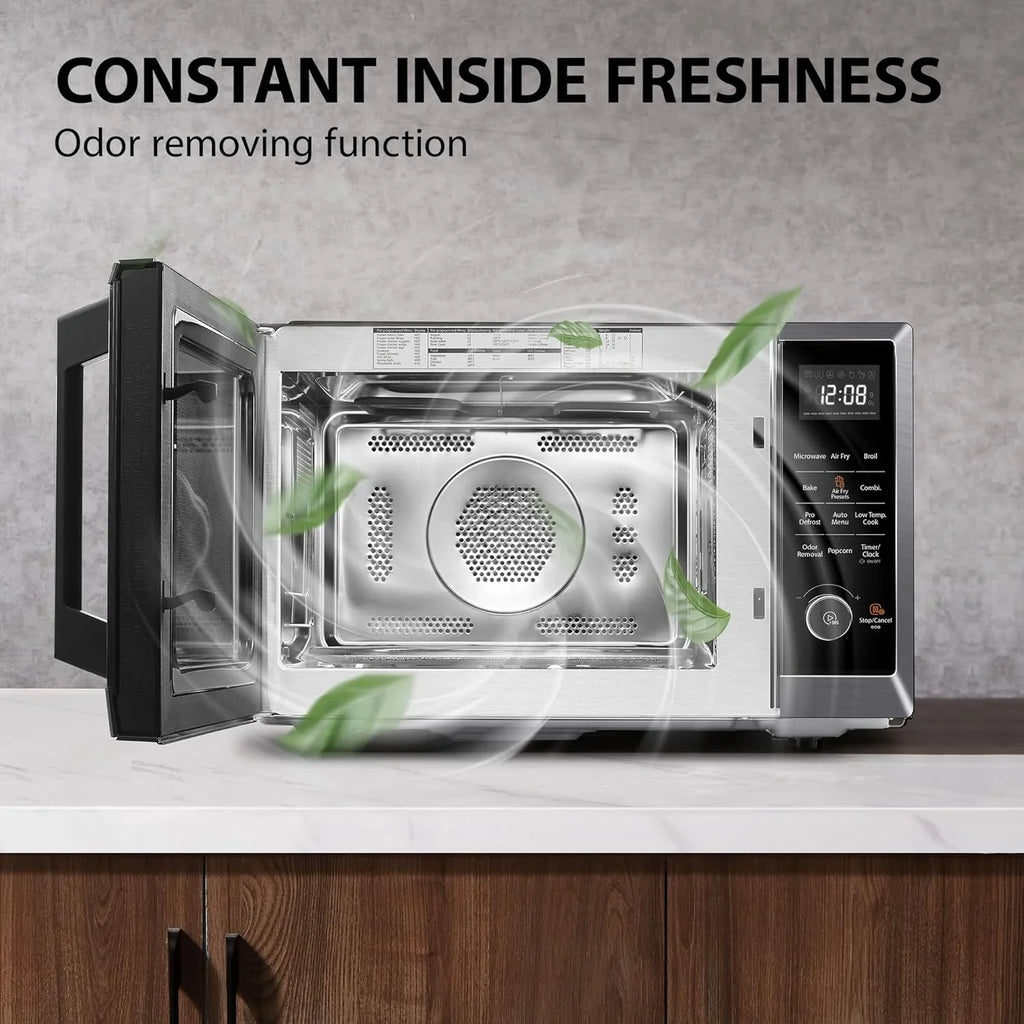 TOSHIBA 8-in-1 Countertop Microwave Oven with Air Fryer, Convection, Child-Lock, 1.0 Cu Ft, Black - image 7