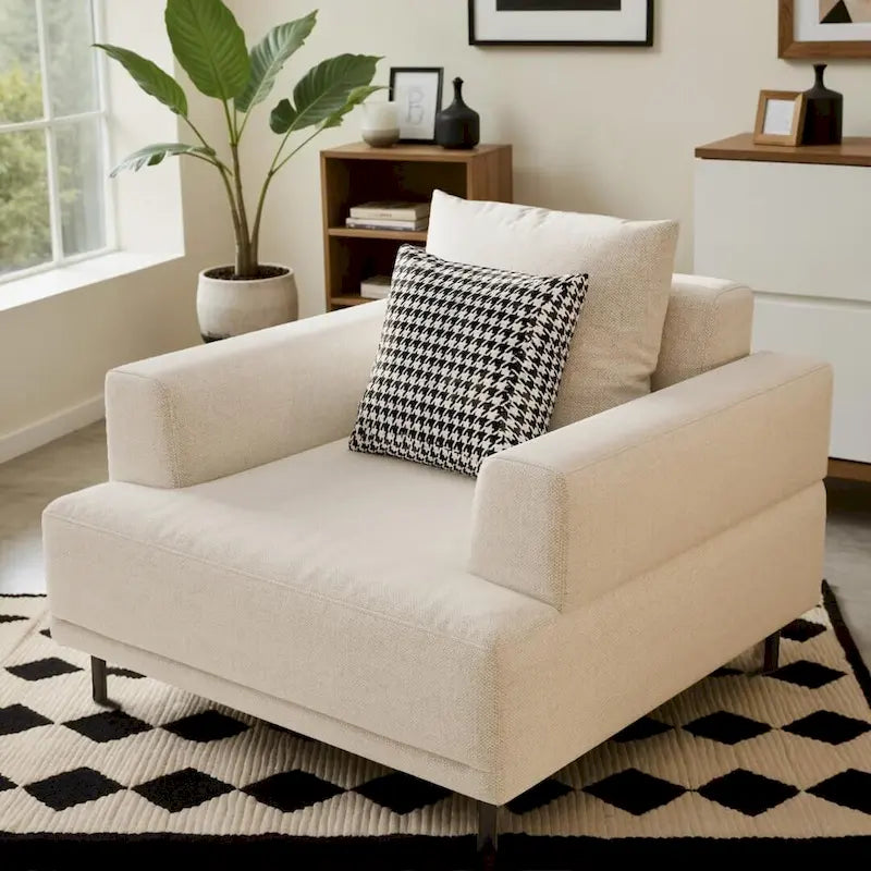 Contemporary Deep Seat Sofa with Cushions, Elevated Legs, Cozy Living Room Seating, Ideal for Apartments - image 17