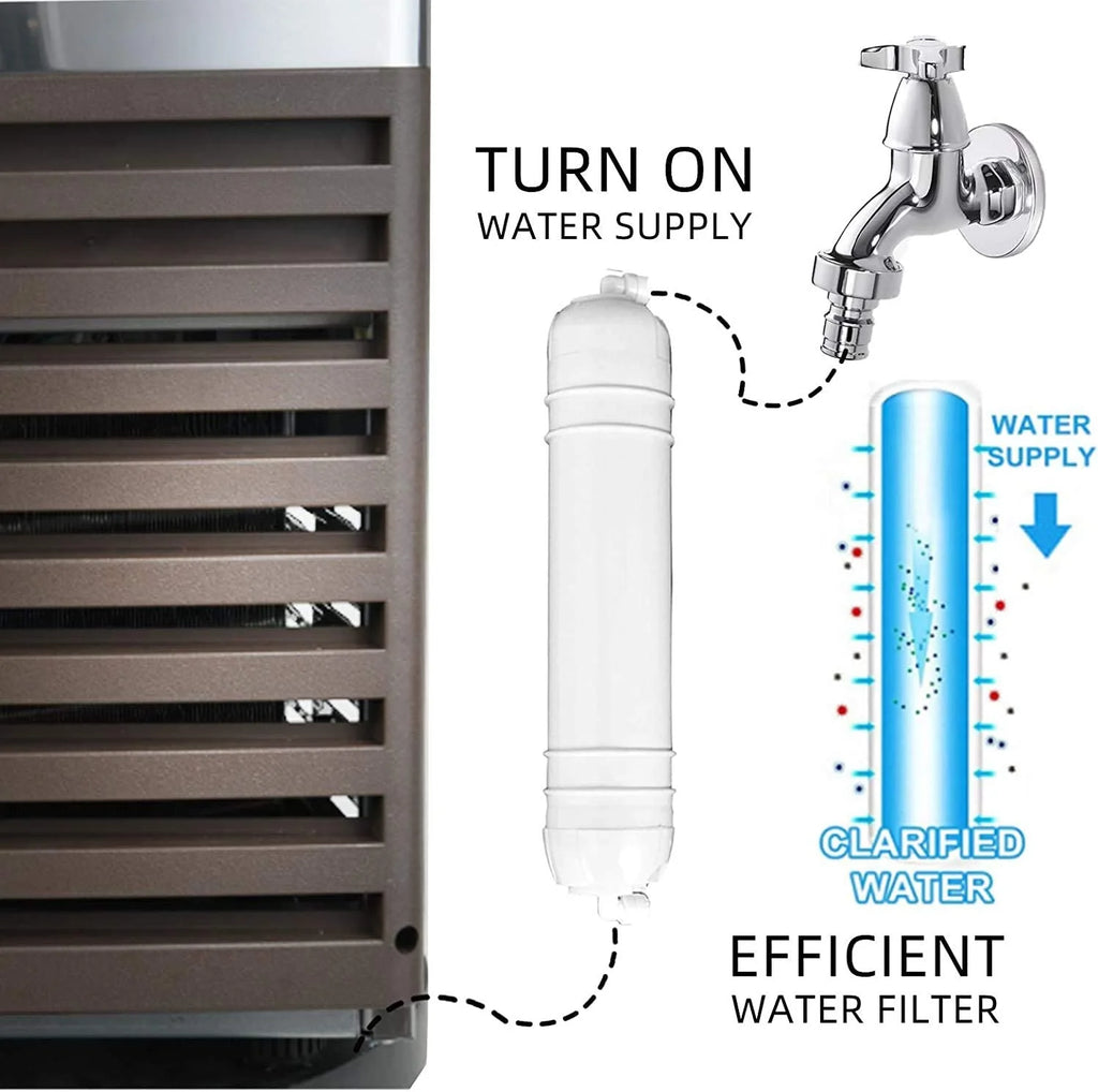YUTGMasst Commercial Ice – 110LBS/24H Stainless Steel Free-Standing Ice Machine Maker Air Cooling Ice - image 5
