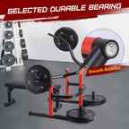 Chest Press Machine, 1050LBS Capacity, Independent Converging Arms, Weight Bench Press with Adjustable Flat Bench for Upper Body Workouts, Red - image 18