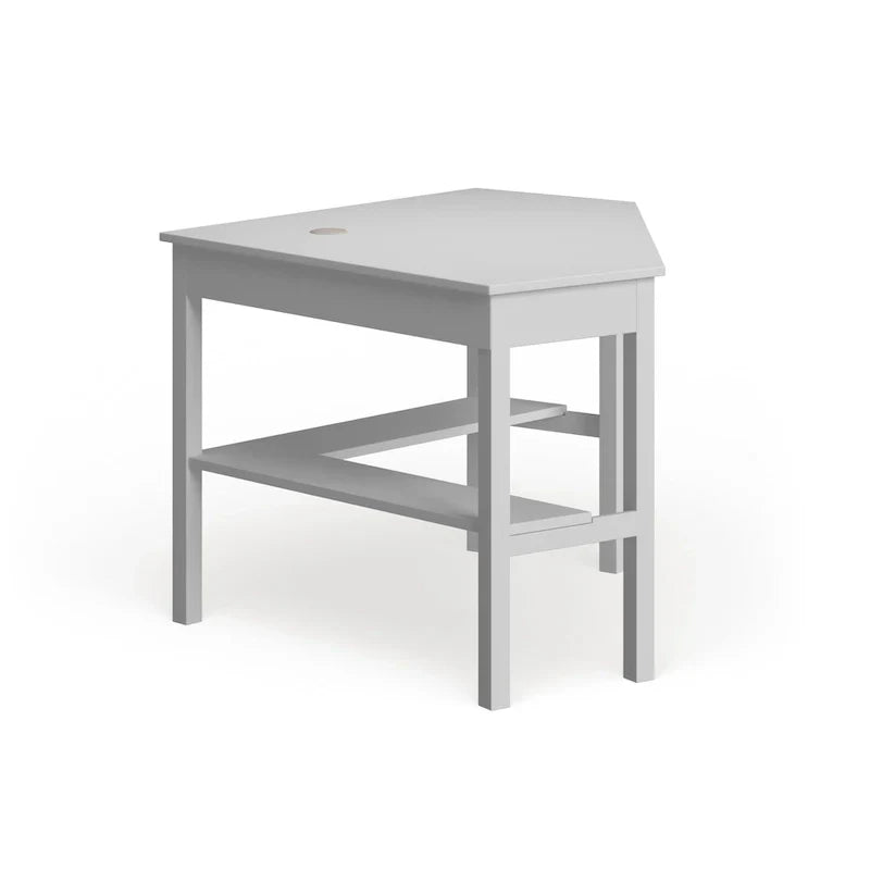 SEI Furniture Crescent Corner Desk in White Birch - image 4