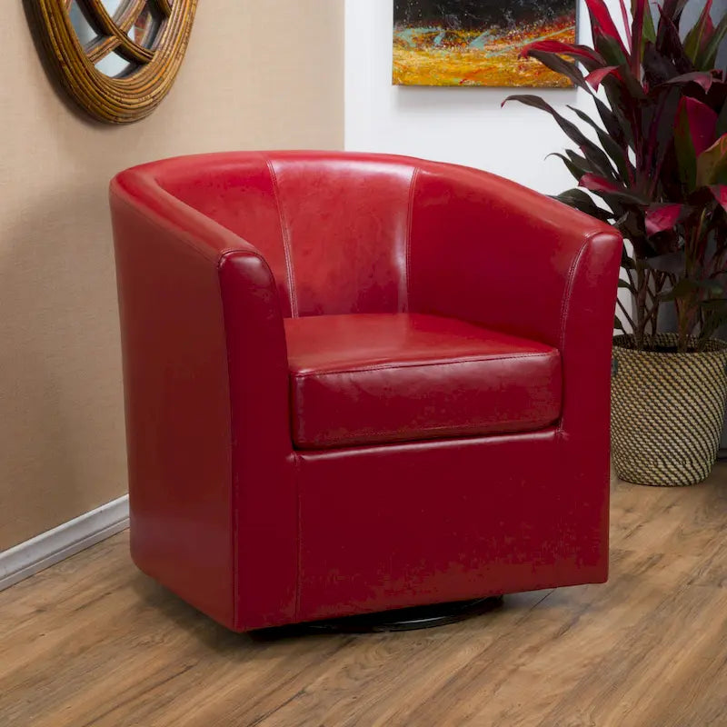 Christopher Knight Home Daymian Swivel Club Chair - Dimensions: 29" D x 30.2" W x 30.5" H - image 5