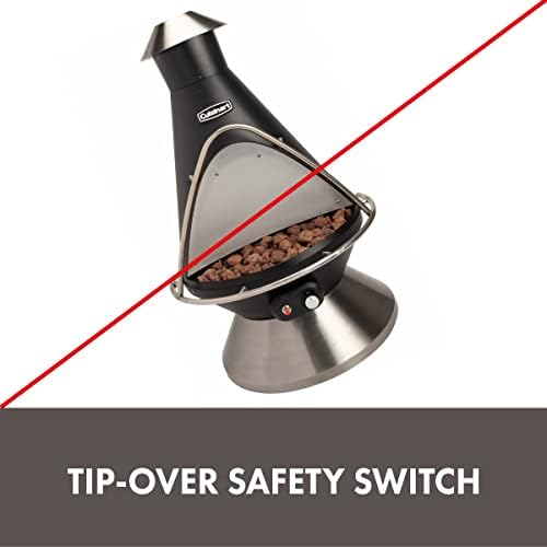 COH-600 Propane Fire Pit, Patio Heater with Tip-Over Safety Switch, 8 lbs. Lava Rocks Included, 31" x 31" x 48" - image 11