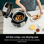 Ninja OL701 Foodi 14 in 1 SMART XL 8 Qt. Pressure Cooker Steam Fryer with SmartLid & Thermometer   Auto Steam Release, that Air Fries, Proofs & More, 3 Layer Capacity, 5 Qt. Crisp Basket, Silver/Black - image 8