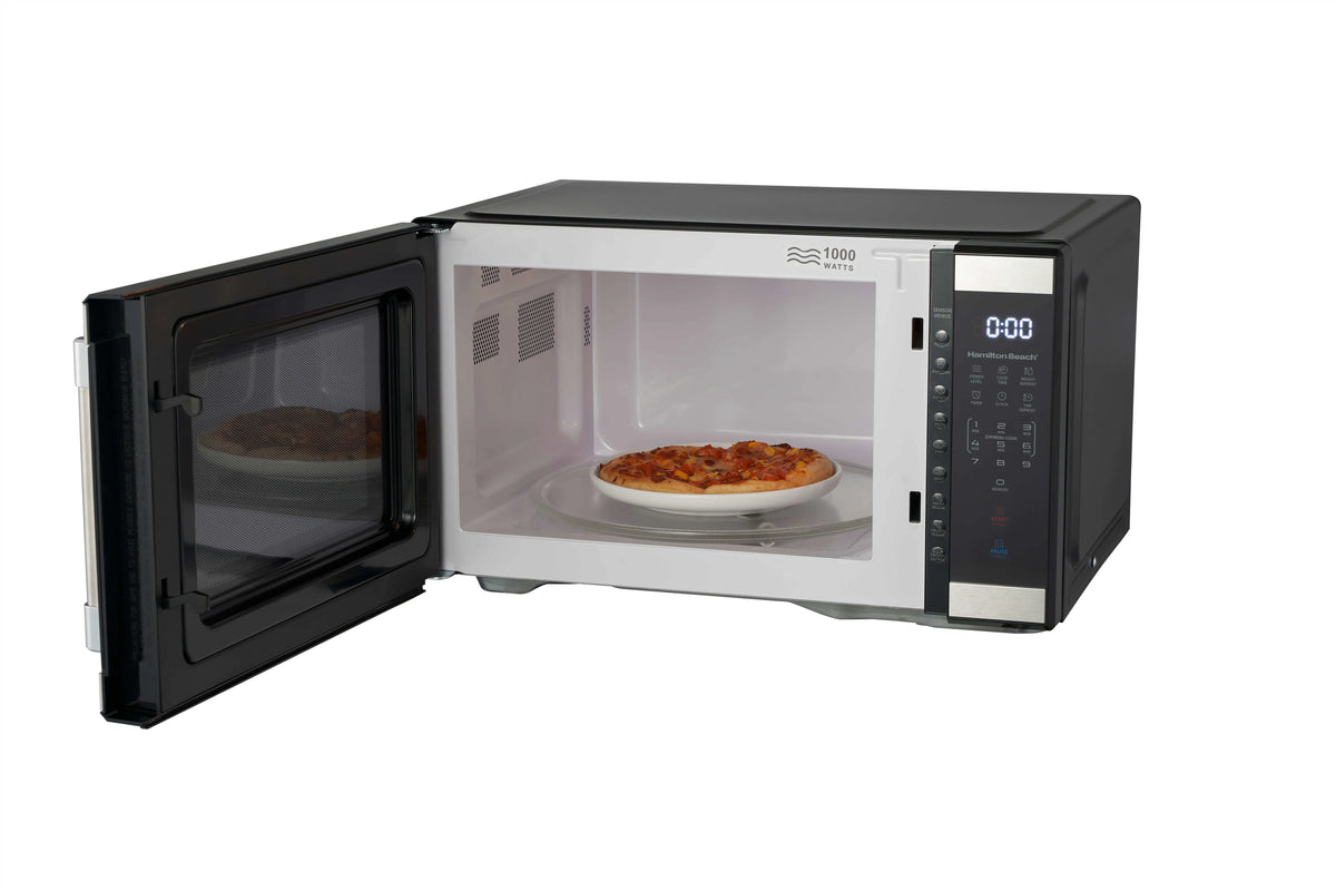 Hamilton Beach 1.1 Cu. Ft. Microwave Oven, Countertop, Black and Stainless Steel - image 7