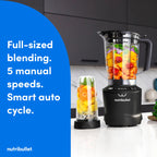 nutribullet SmartSense Blender Combo, 1400 Watt Gunmetal - image 15