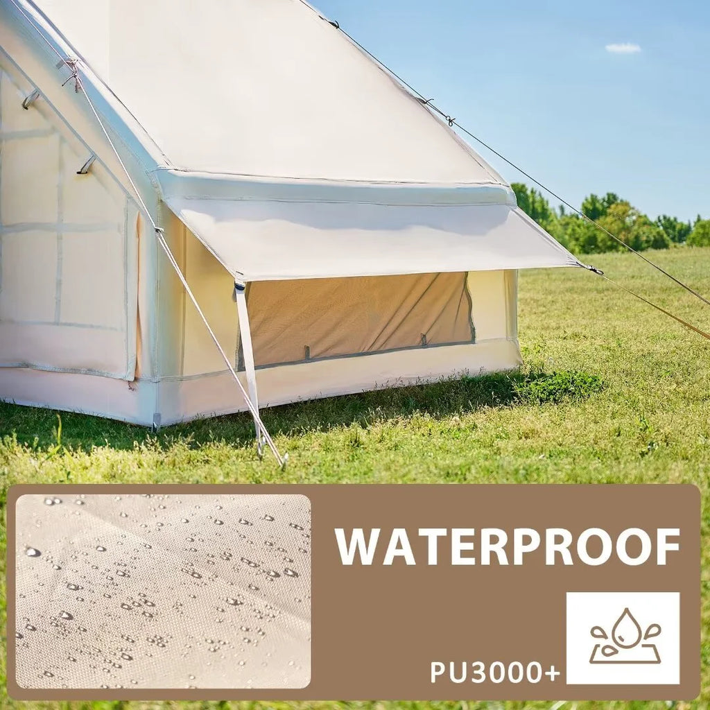NAIZEA Tent for Camping with Pump - Air Glamping Tents, Easy Setup Blow up Tent, Waterproof Oxford Inflatable Tent, 4 - 6 Person Cabin Tent with Mesh & Chimney Window - image 10