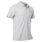 Men's Light Gray Short Sleeve Polo - image 3