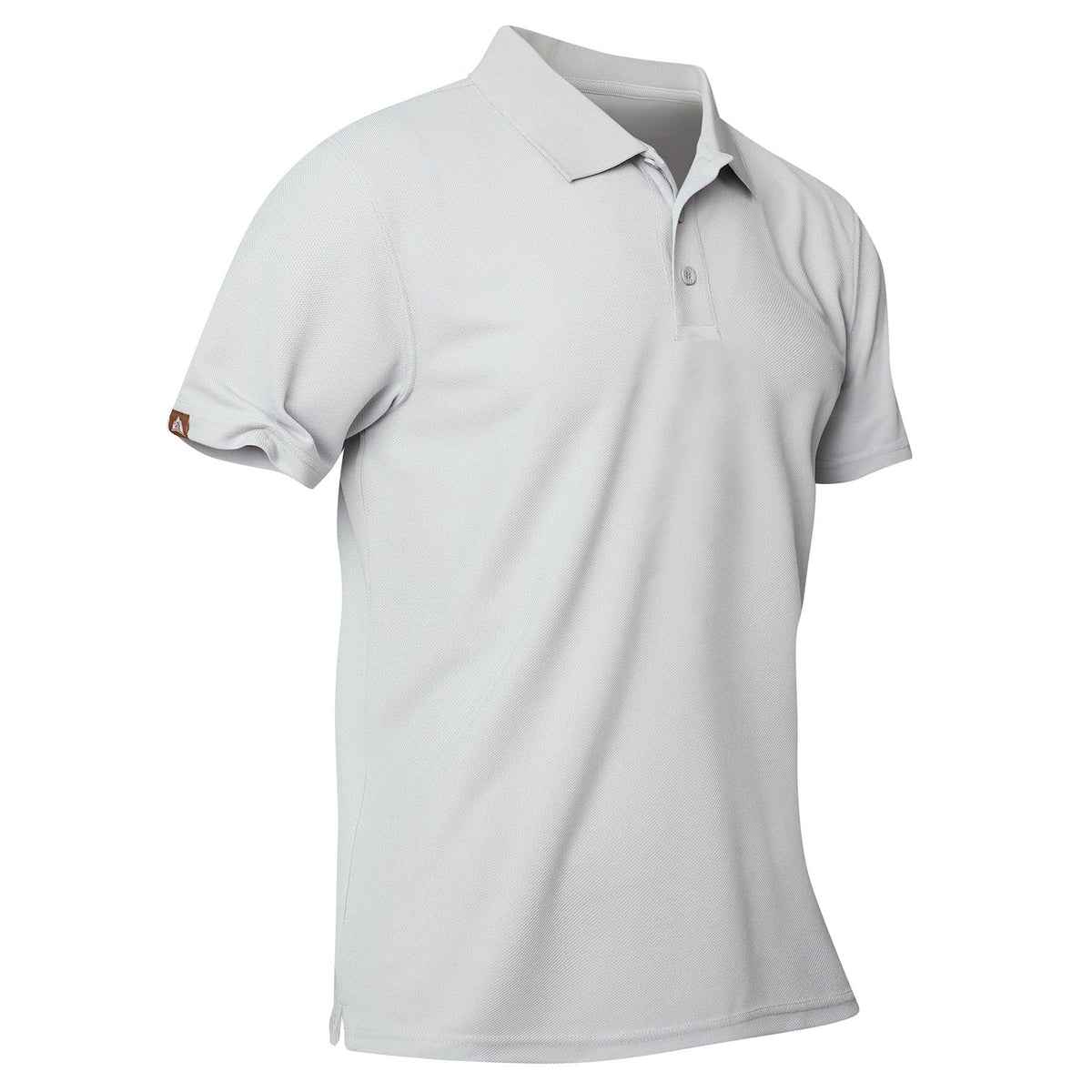 Men's Light Gray Short Sleeve Polo - image 3