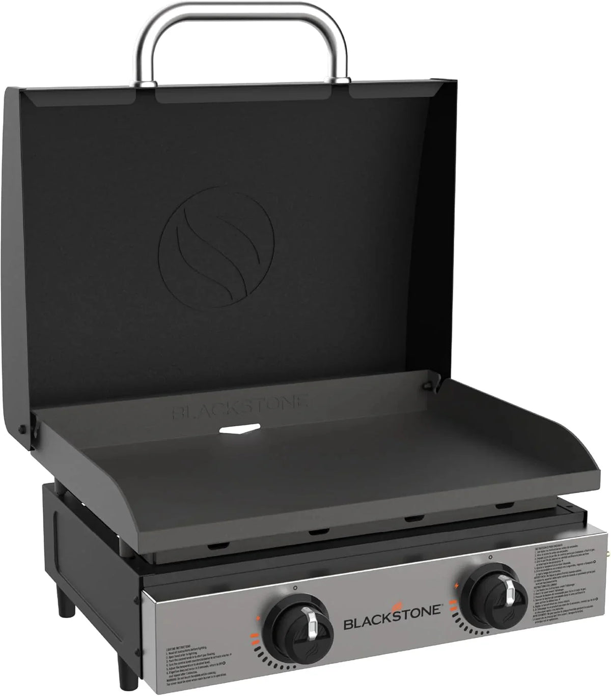 Blackstone 1666 22” Tabletop Griddle with Stainless Steel Faceplate, Powder Coated Steel, Black - image 14