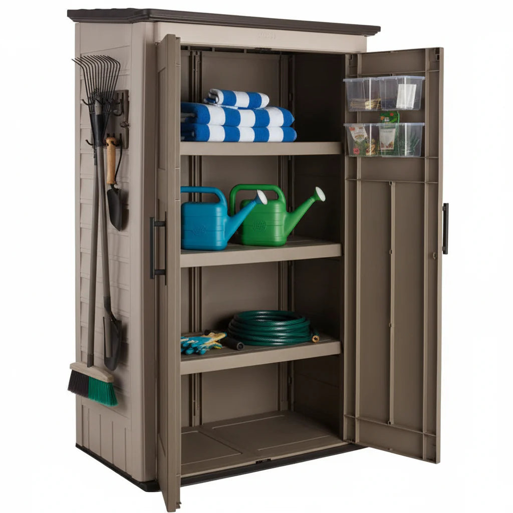 Rubbermaid Outdoor Storage Shed, 52 Cu.Ft., Weather-Resistant, Lockable Doors - image 1