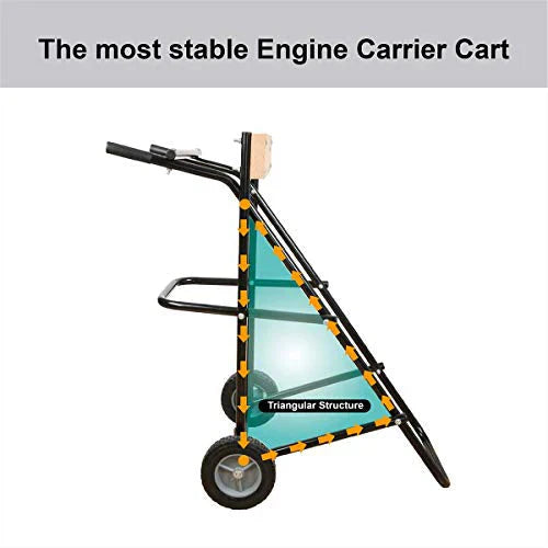 LEADALLWAY Boat Motor Stand, Heavy Duty Pro Outboard Engine Carrier Cart Dolly - image 4