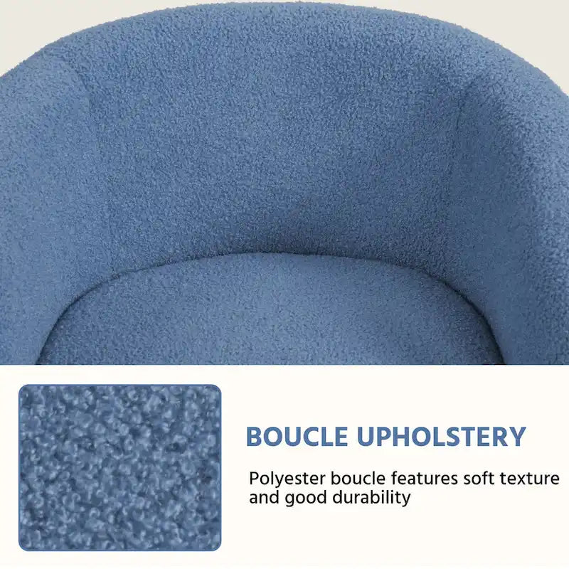 Yaheetech Club Chair Accent Barrel Chair Upholstered Arm Chair - image 30