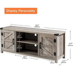 Rustic Farmhouse Barndoor TV Stand - Entertainment Center for TVs up to 70 Inches - image 24
