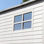 Lifetime 7×7 ft UV-Protected Plastic Storage Shed with Skylight & Double Doors - image 3