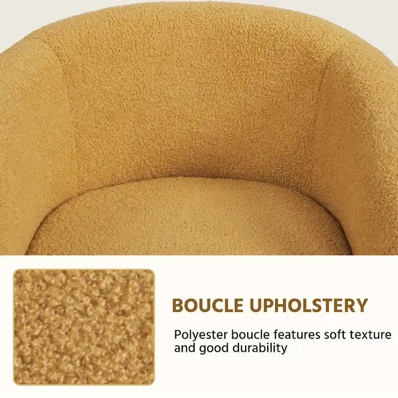 Yaheetech Club Chair Accent Barrel Chair Upholstered Arm Chair - image 37