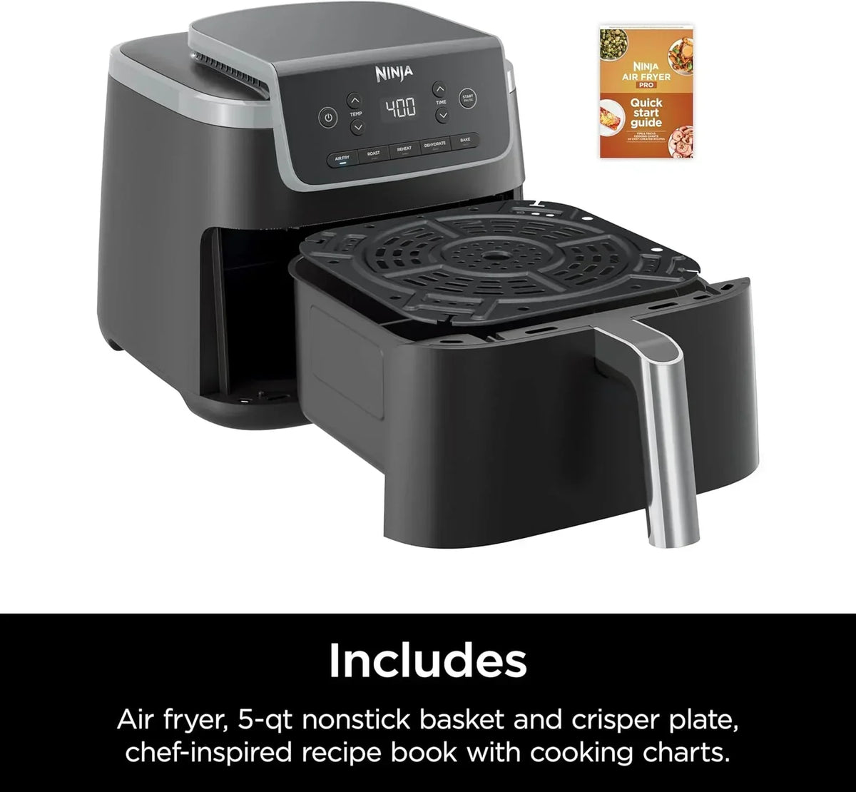 Ninja Air Fryer Pro 5-quart 4-in-1 air fryer that air fries bakes reheats and dehydrates - image 30