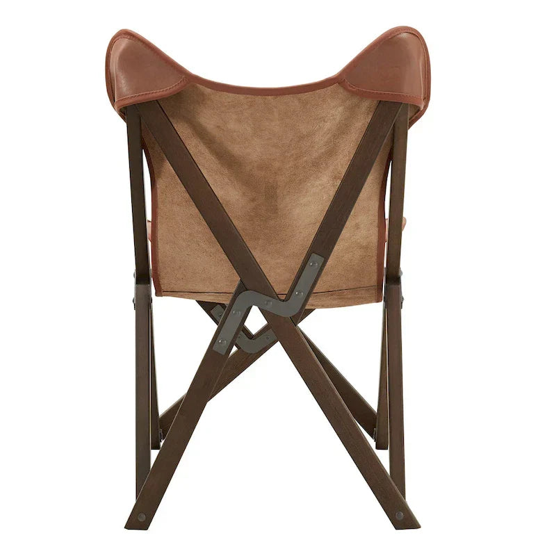 Cantu Authentic Top Grain Leather Tripolina Sling Chair by iNSPIRE Q Modern - image 31