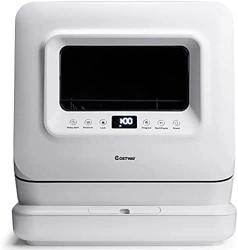 COSTWAY Portable Countertop Dishwasher, with 7.5L Openable Water Tank - image 1