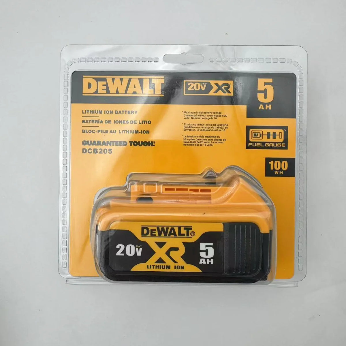 For DEWALT DCB205 20V 5.0Ah XR Power Tool Battery, 2 Pack - image 2