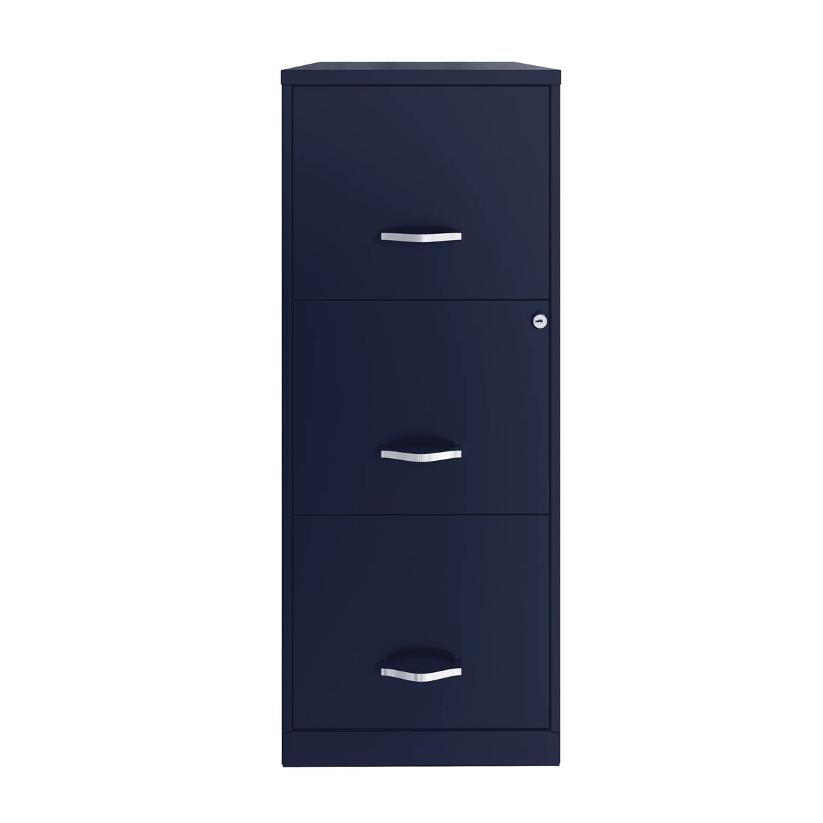 Space Solutions 18" Deep 3 Drawer Smart Letter Width Vertical File Cabinet, Navy - image 11
