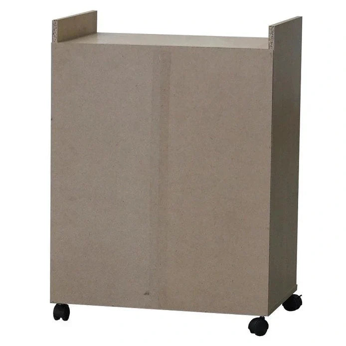 Black Kitchen Microwave Cart with Accent Storage Cabinet, Featuring 1 Drawer and 2 Doors - image 3