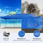 COBIZI 10x20 Heavy Duty Pop up Canopy Tent with 6 sidewalls Easy Up Commercial Outdoor Canopy Wedding Party Tents for Parties All Season Wind & Waterproof Gazebo with Roller Bag,Black(Frame Thickened) - image 98