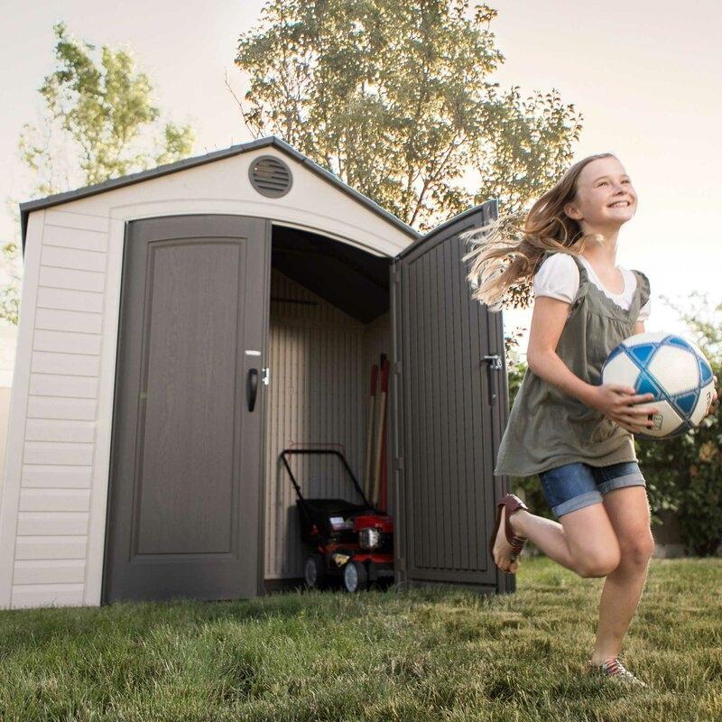 8 ft. W x 5 ft. D Plastic Storage Shed - image 4