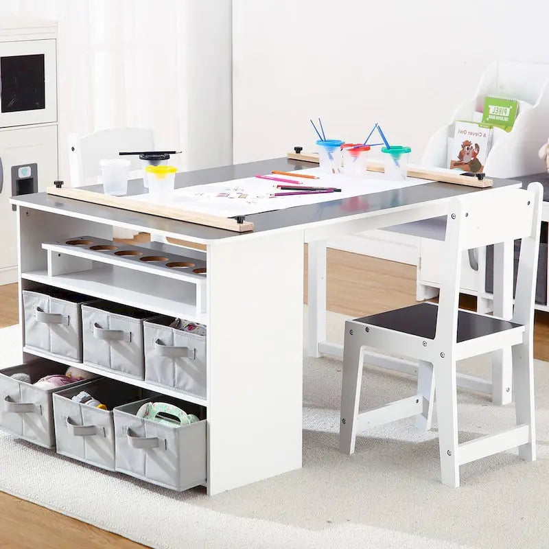 Children's Art Table and Drawing Desk with Ample Storage - image 5