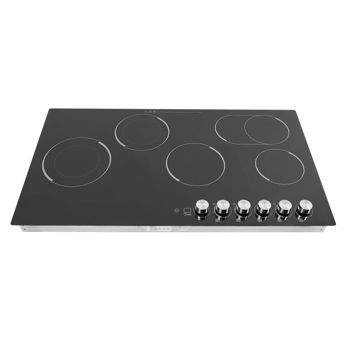 110V Modern Black Electric Cooktop Electric Stovetop 5 Burners Electric Cooktop for Homes, Restaurants - image 15