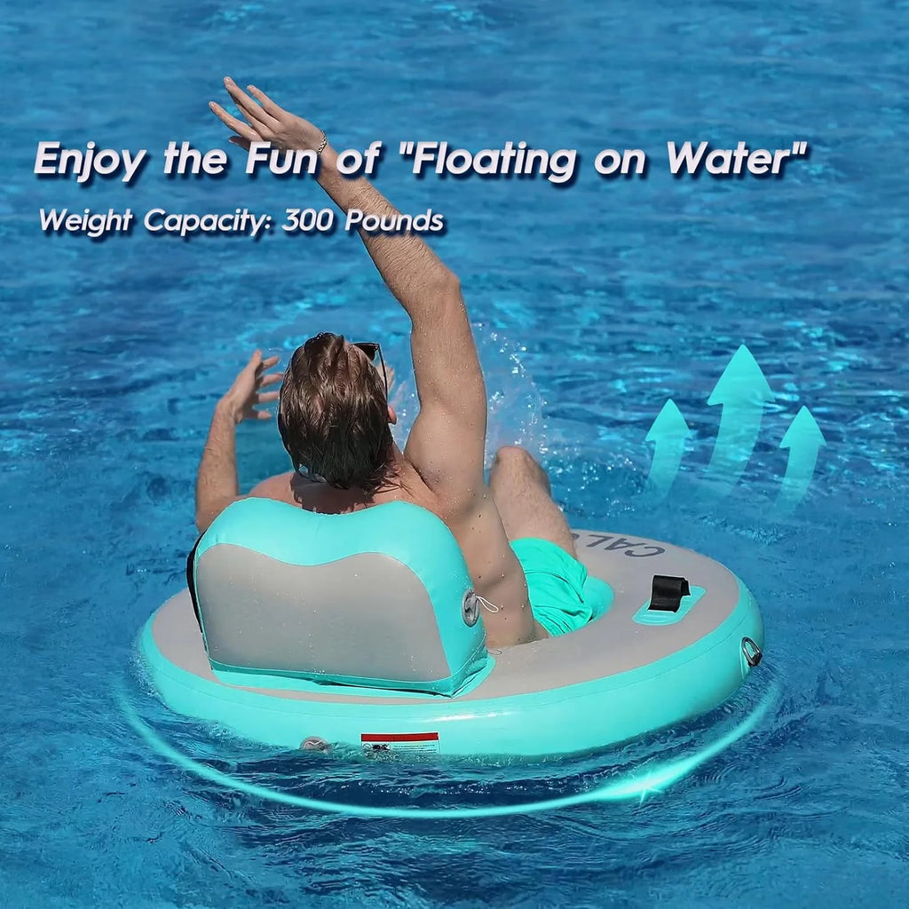 Round Floating Ring Hammock - Heavy Duty Inflatable Raft - image 21